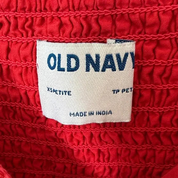 Red Eyelet Mini Dress - Picture 3 of 3